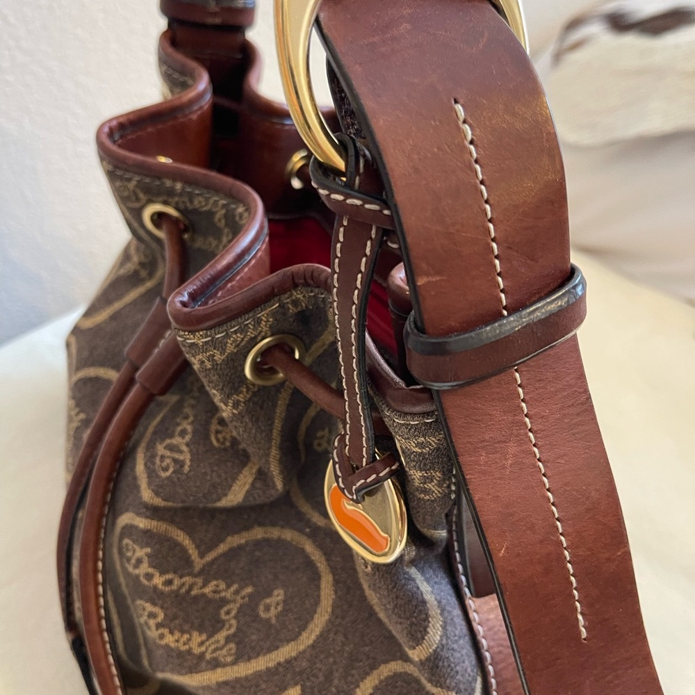 Dooney & Bourke Brown and Tan Shoulder Bag - Picture 5 of 12